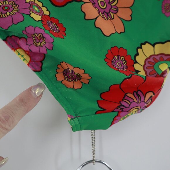 ModCloth Set of 2 Swim Suit Bottom Women's XL Green Black Mod Cruise Sexy Pin Up - Picture 4 of 12